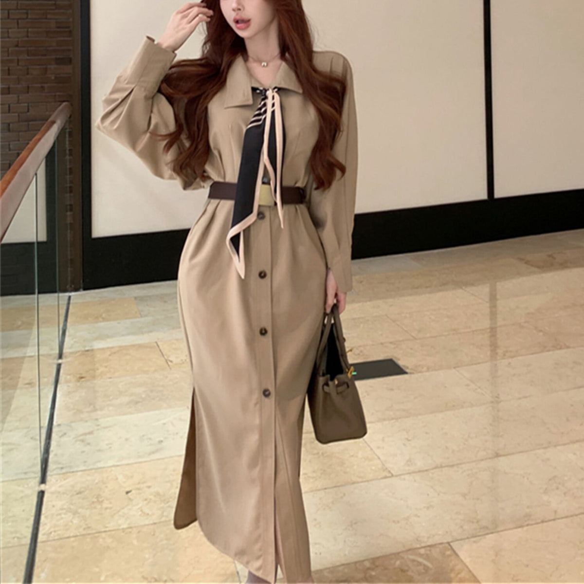 【dress】トレンチワンピース　N2739