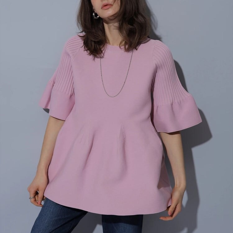 【tops】アンブレラスリーブトップス　N-1649