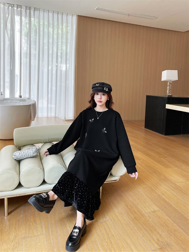 【dress】ビジューカジュアルワンピース　M28937