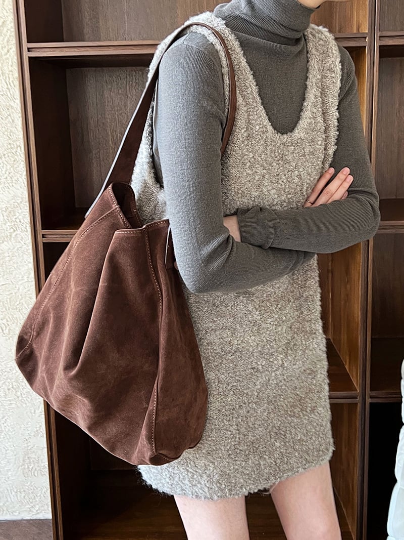 【dress】ノースリーブボアワンピース　N2888