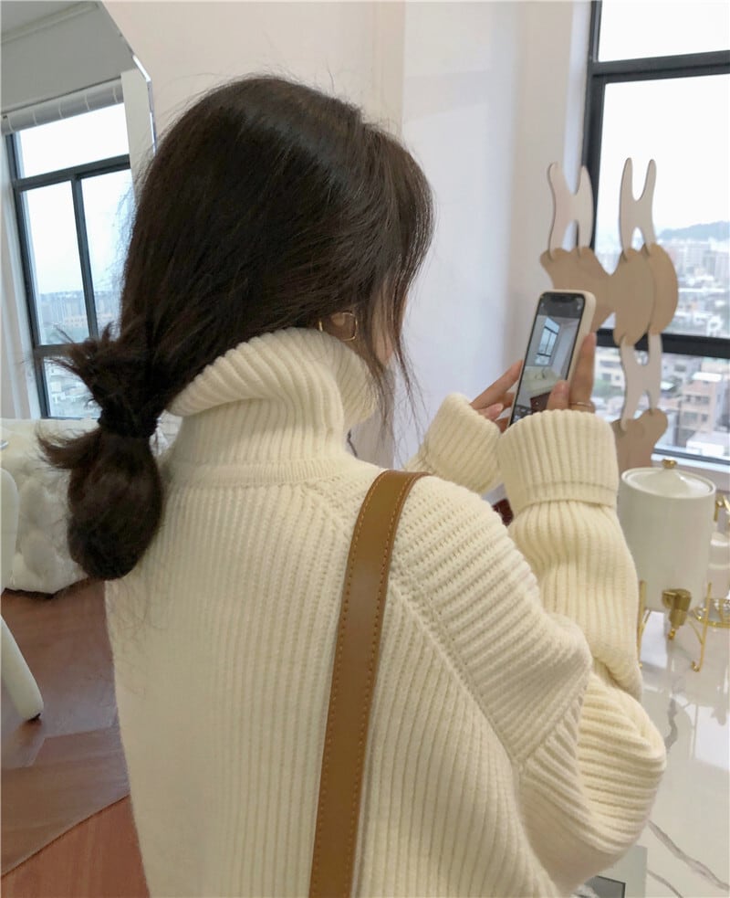 【tops】ファスナーニットセーター　M25903