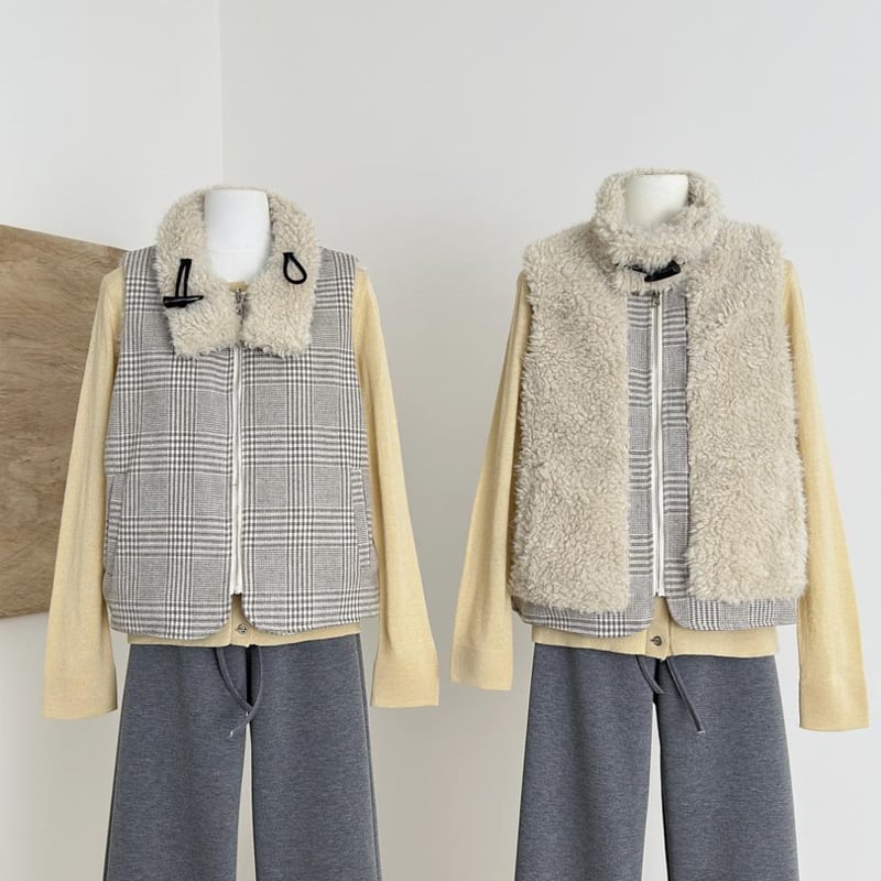 【outer】2wayファードッキングベスト Q7796