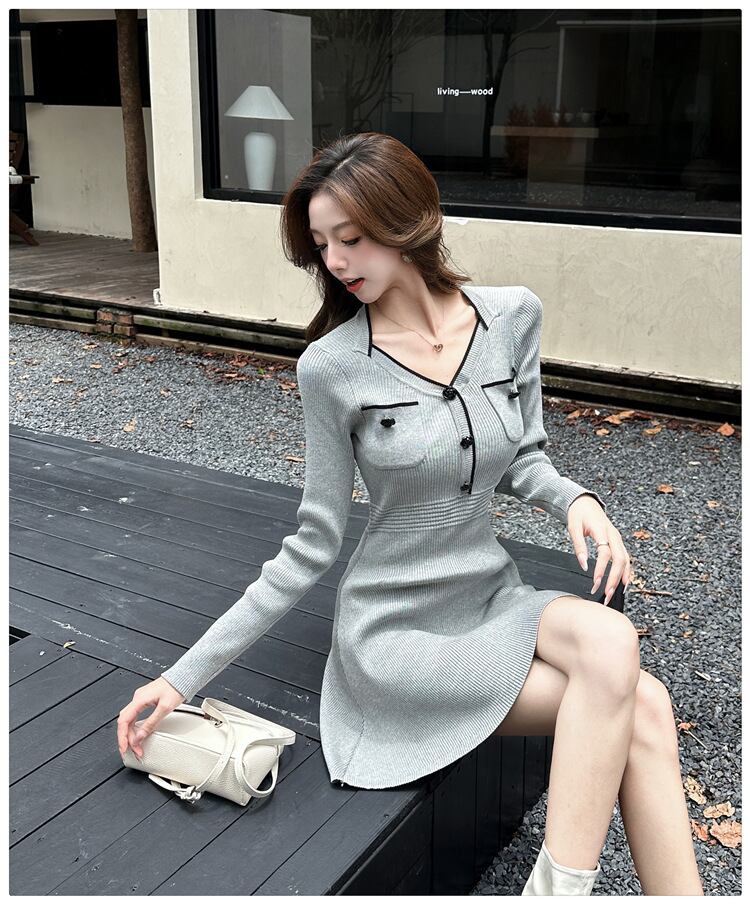 【dress】ニットワンピース　M27452