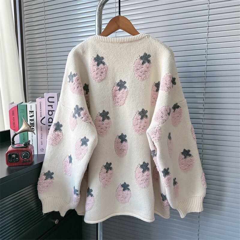 【outer】ジャカードニットカーデ　M27782