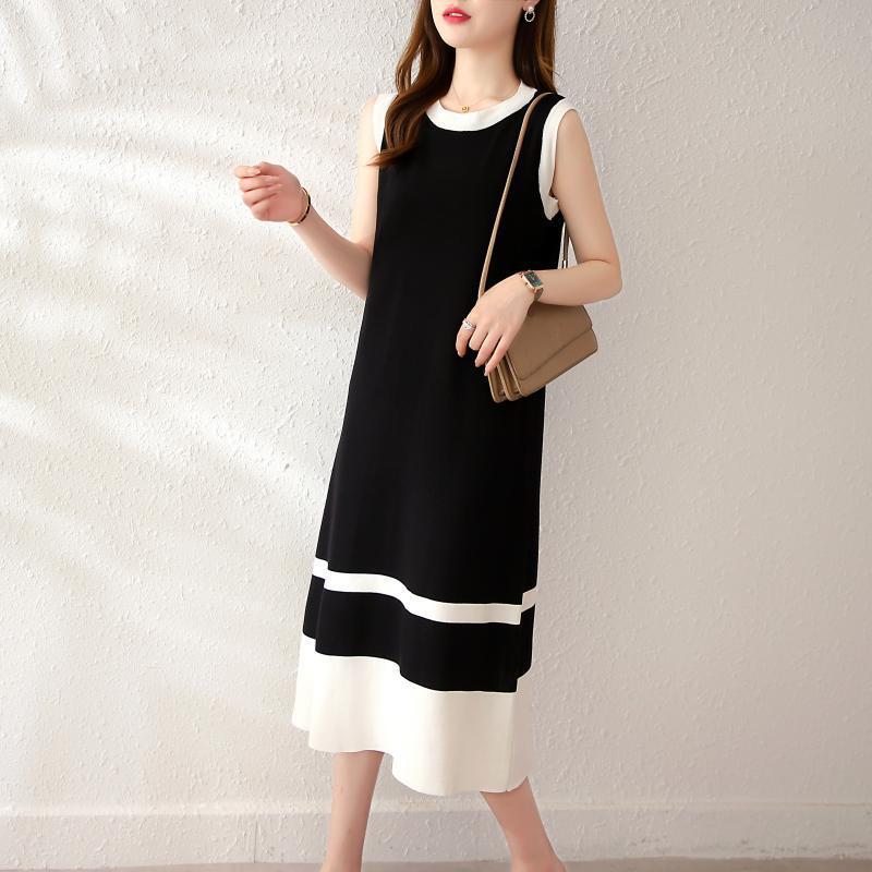 【dress】ノースリーブニットワンピース G21125