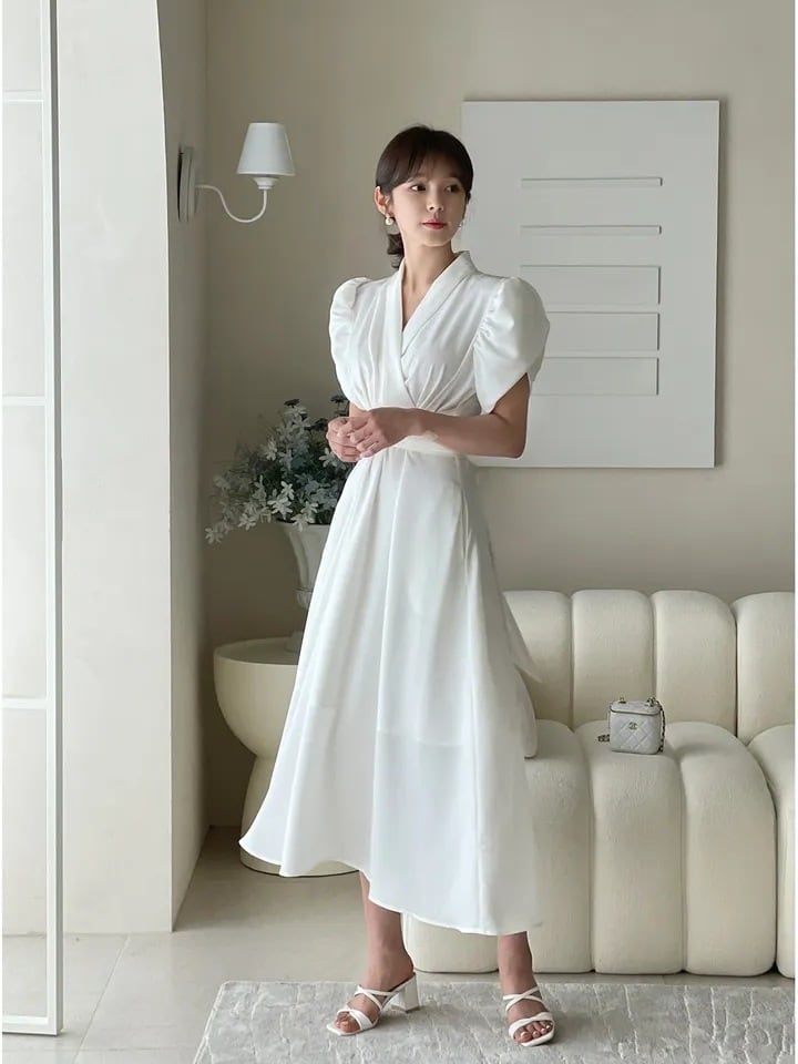【dress】Vネックデートワンピース　M24904