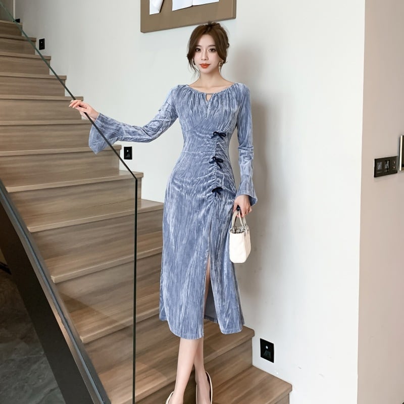 【dress】スリットワンピース　M28544