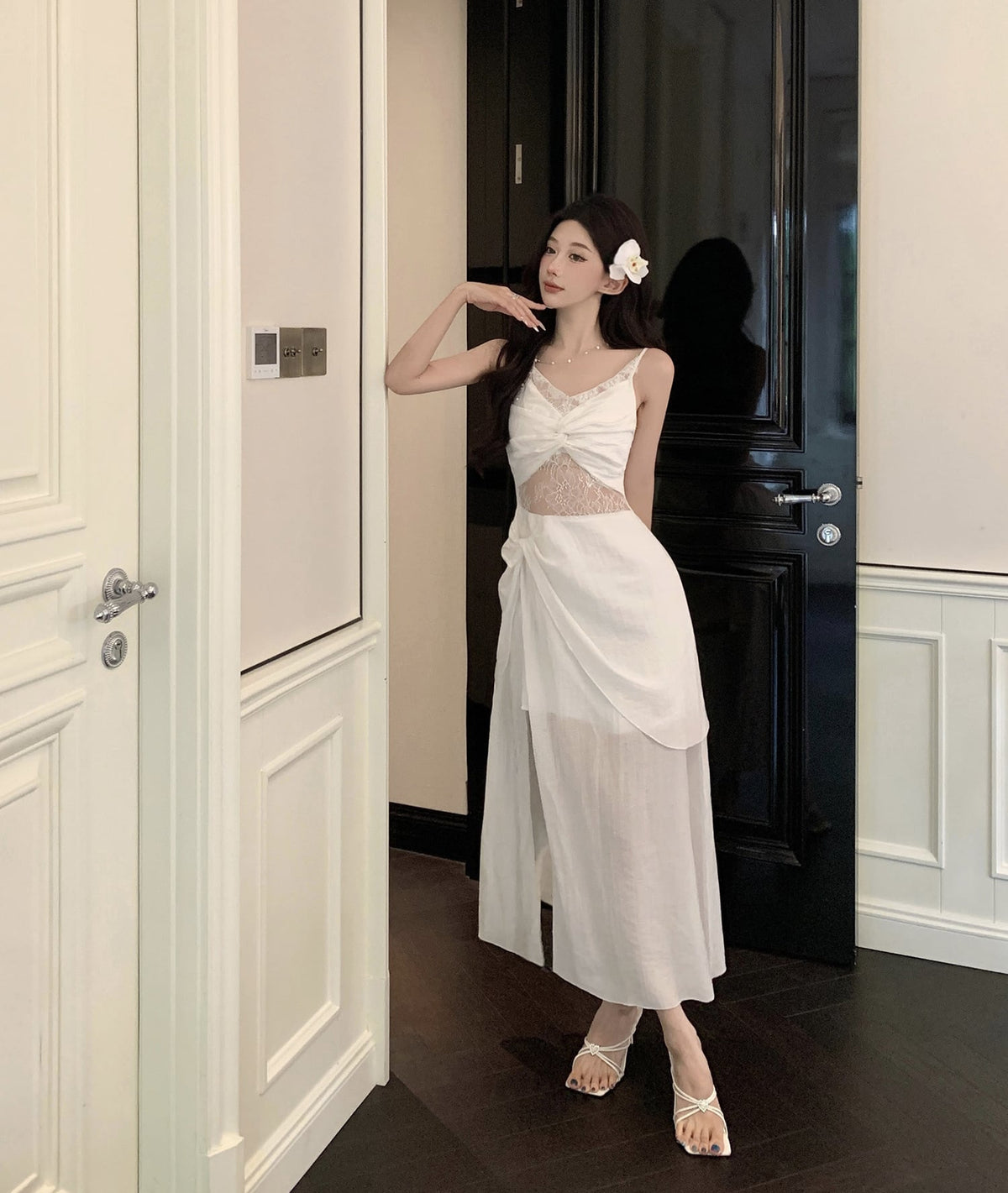 【dress】レースキャミワンピース　M25323