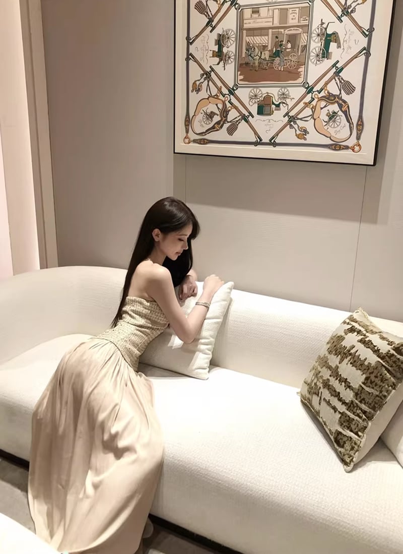 【dress】ロングチューブワンピース Q8461