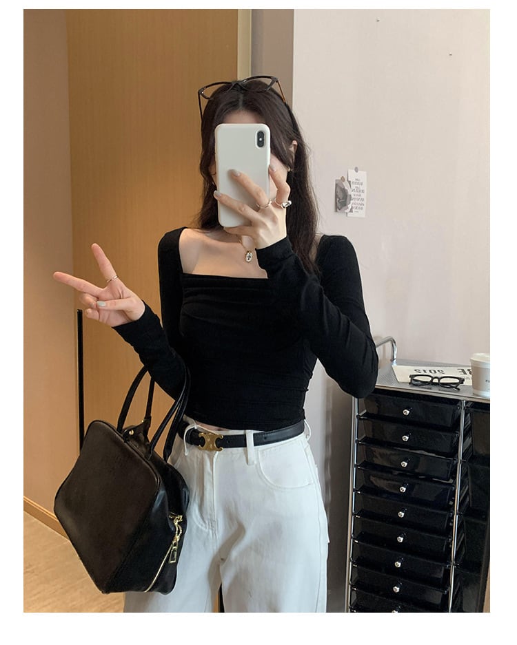 【tops】長袖Ｔシャツトップス　M28973