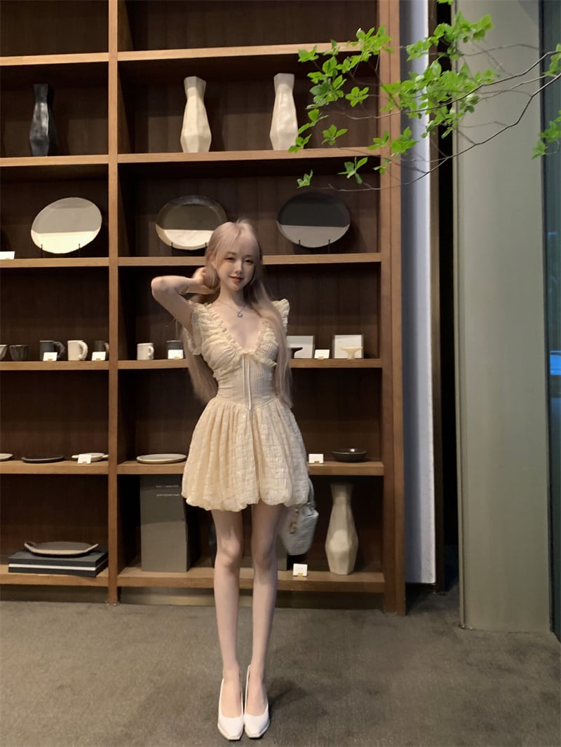 【dress】フリルデートワンピース　M30069