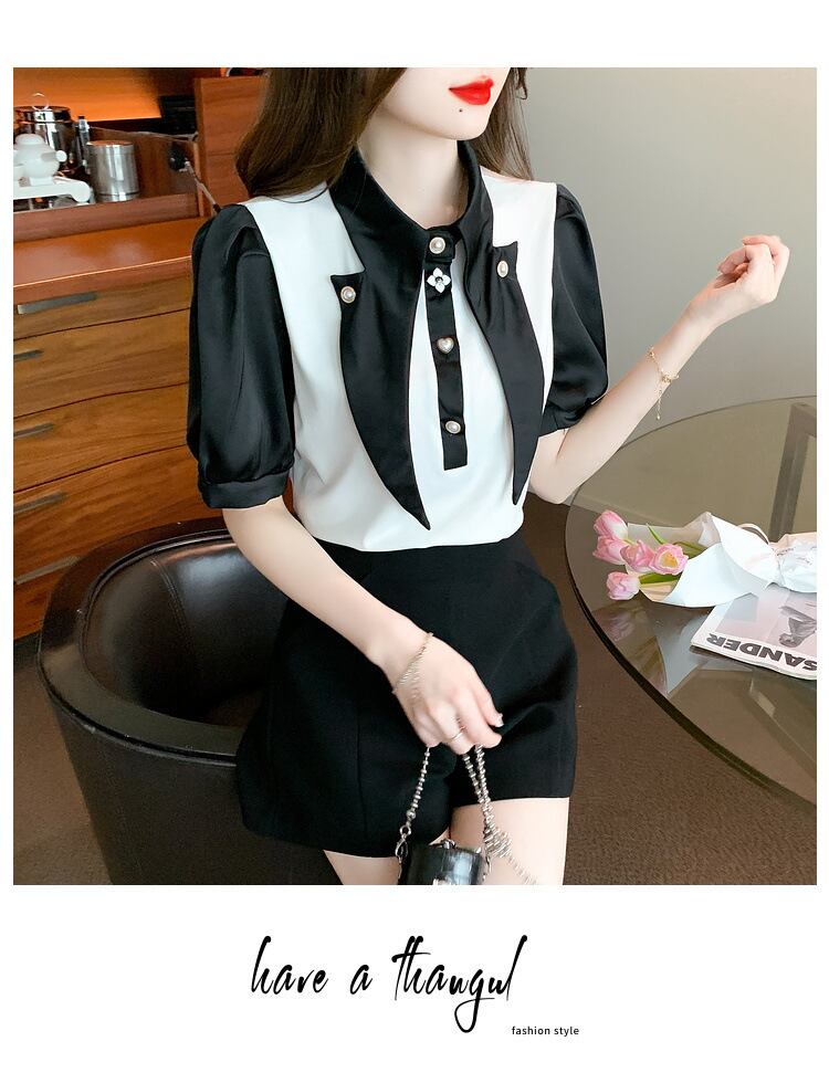 【tops】高級感ブラウストップス G20728