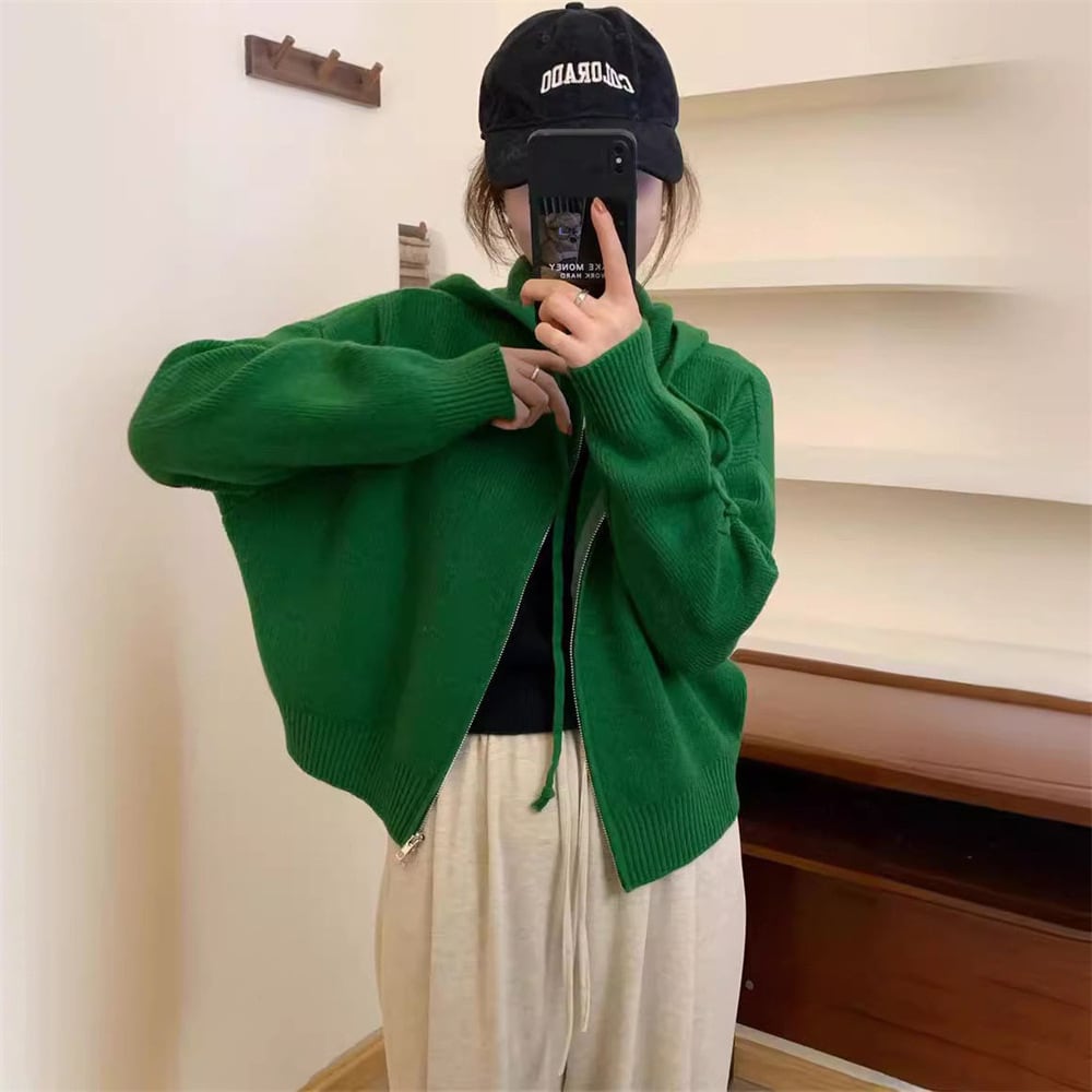【outer】Wジップニットカーデ　M25963