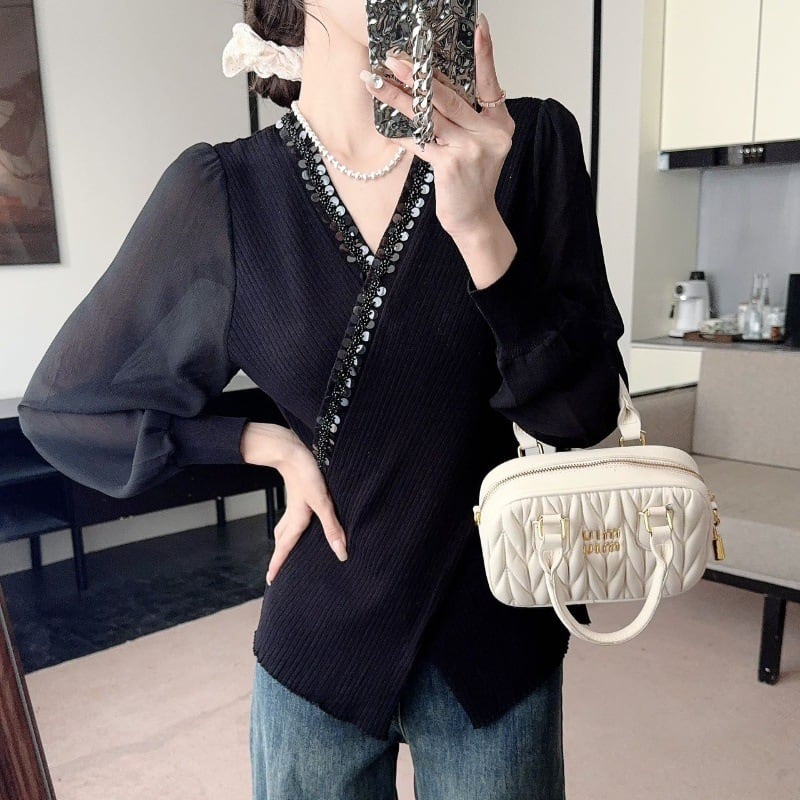 【tops】不規則 イレギュラードッキングトップス　M29387