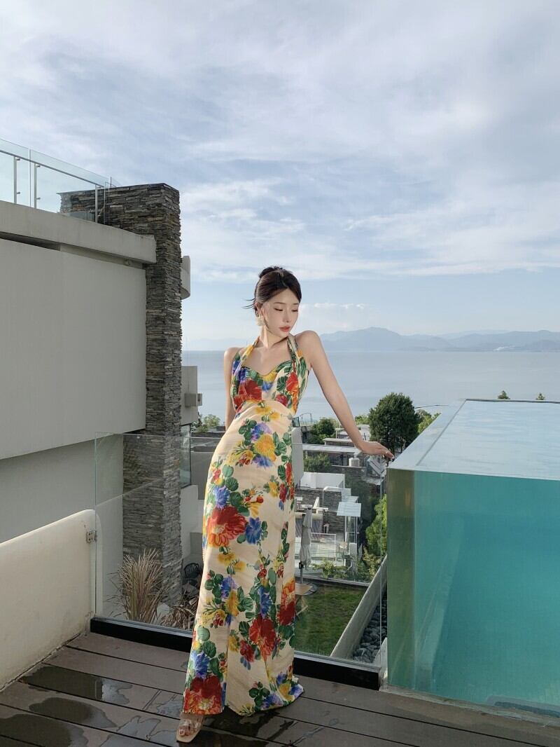 【dress】ギャルホルターネックワンピース G21097