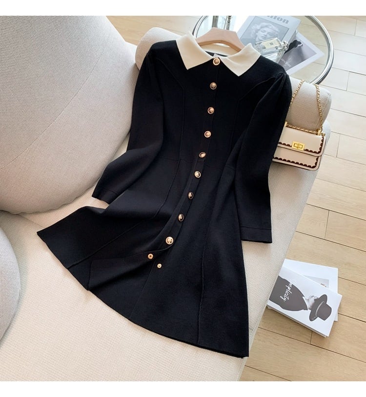 【dress】ニットワンピース　M25426