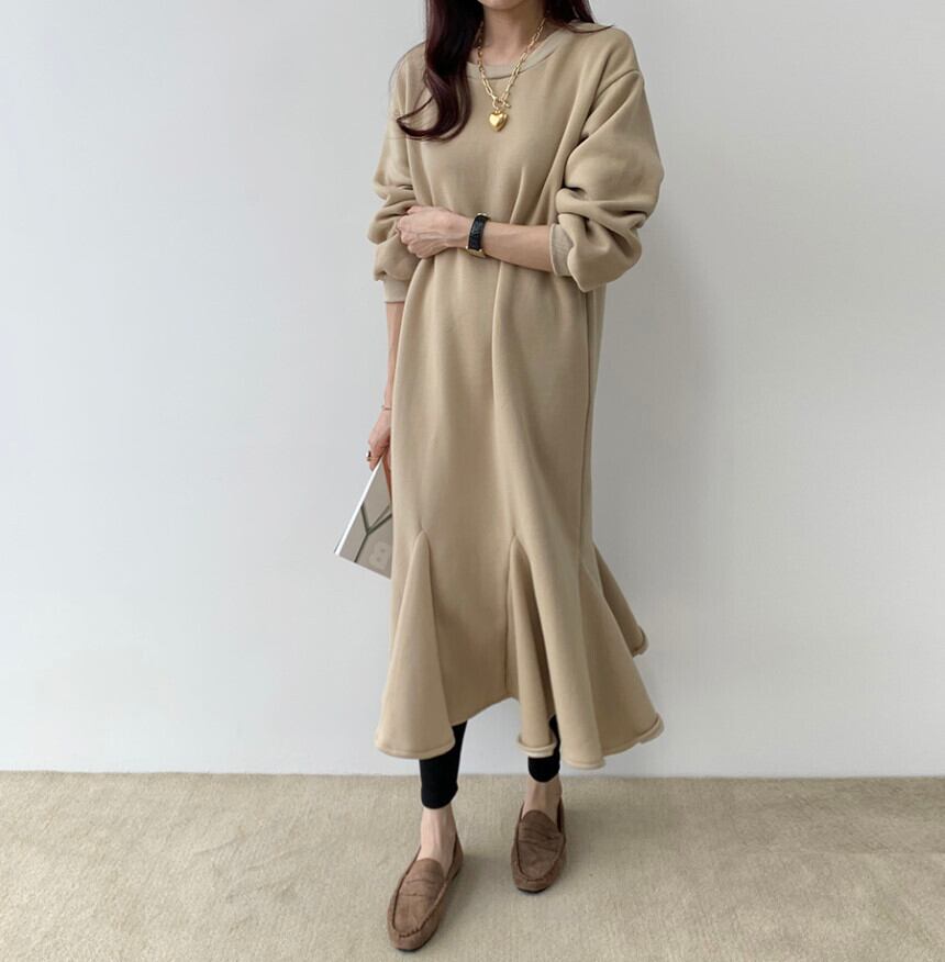 【dress】マーメイドカジュアルワンピース　M18662