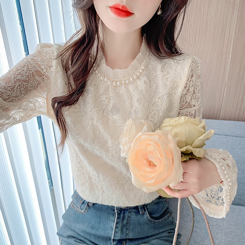 【tops】レースシャツトップス　M28803