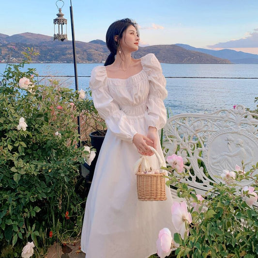 【dress】スクエアネックバックで綺麗ワンピース G21093