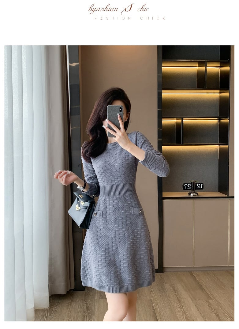 【dress】ニットワンピース　M25485