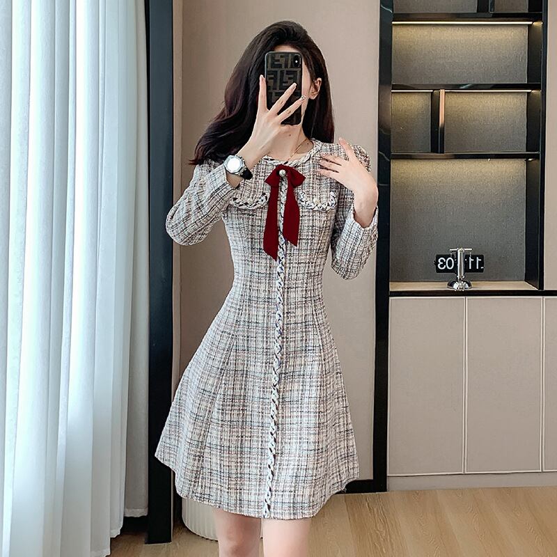 【dress】ツイードワンピース　M18608