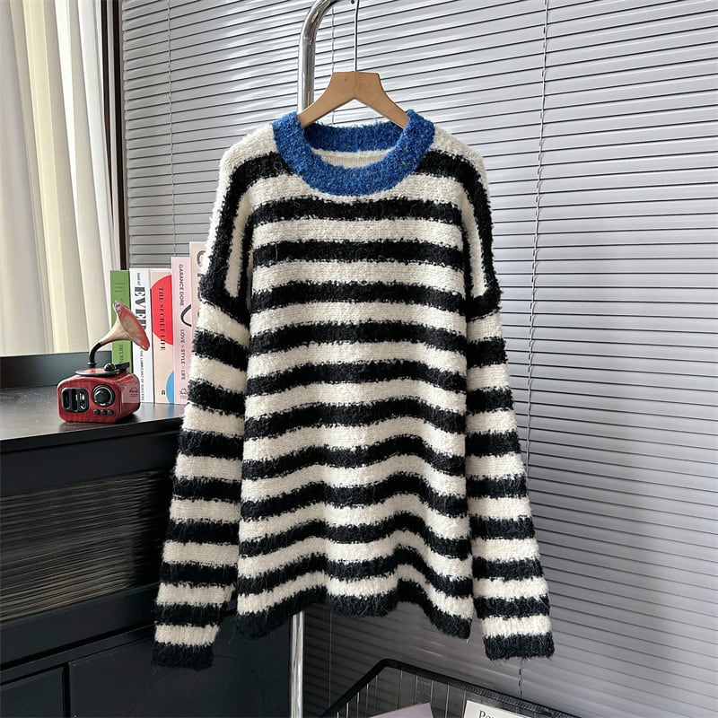 【tops】クルーネックニットセーター　M18970