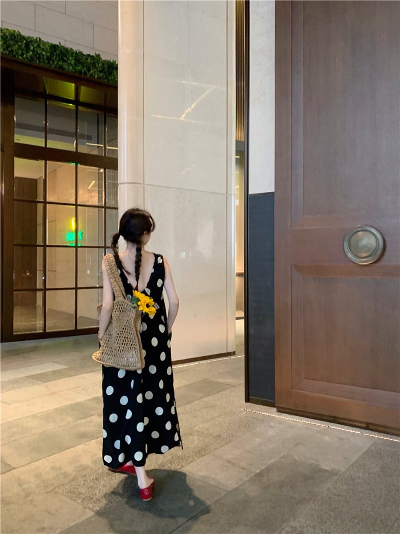 【dress】ドット柄ワンピース　M25119