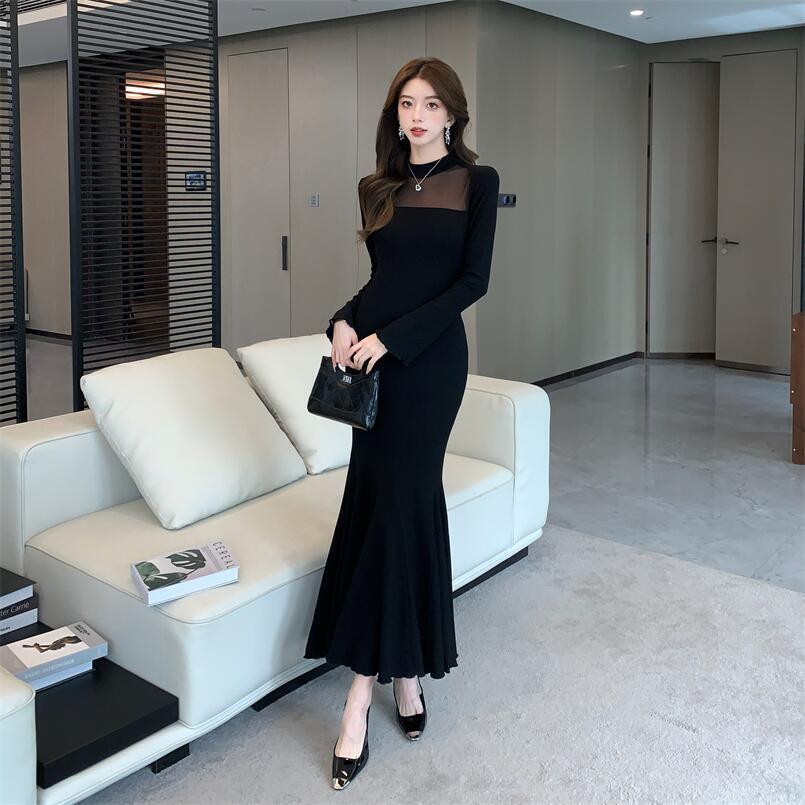 【dress】マーメイドドッキングワンピース　M28229