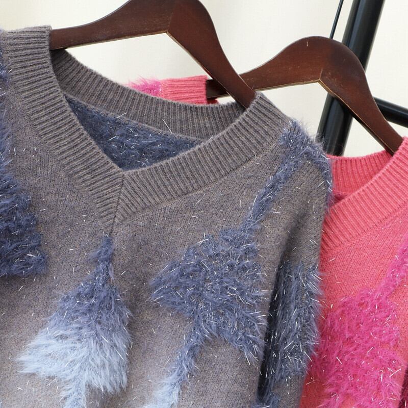 【tops】グラデーションニットセーター　M26943