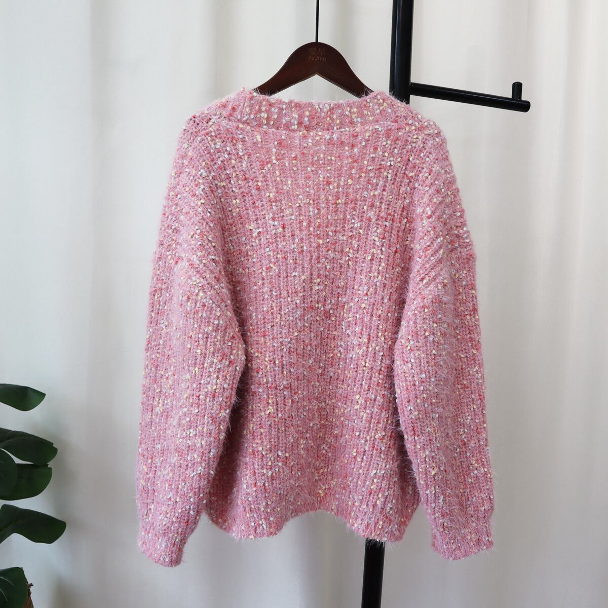 【outer】Vネックニットカーデ　M18541