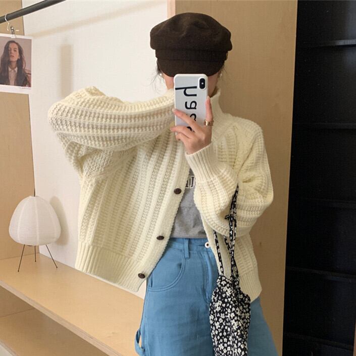 【outer】ニットカーデ　M27151