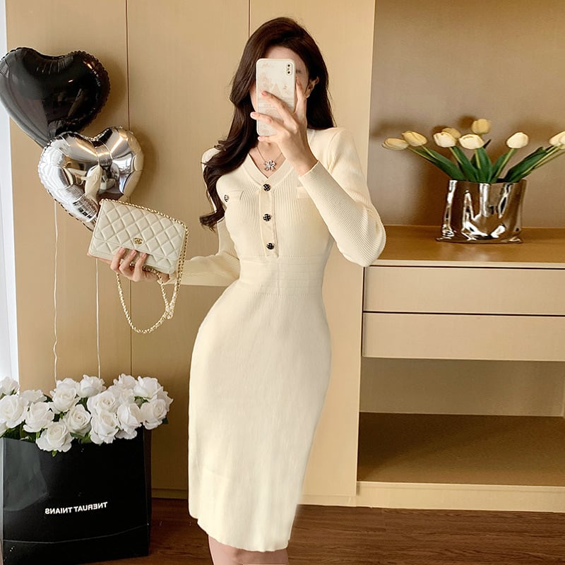 【dress】ニットワンピース　M28422