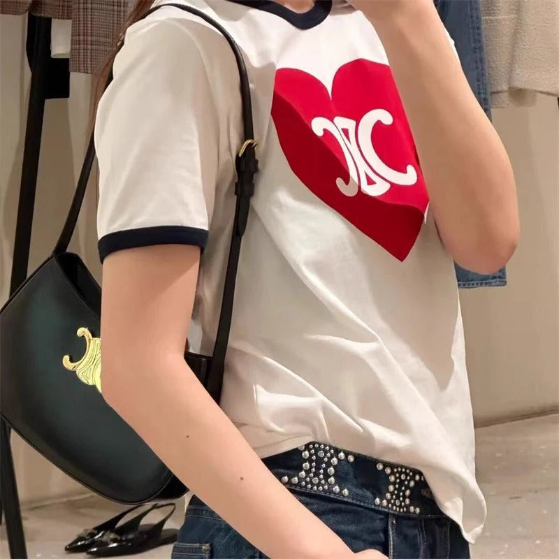 【tops】2色半袖TシャツF7579