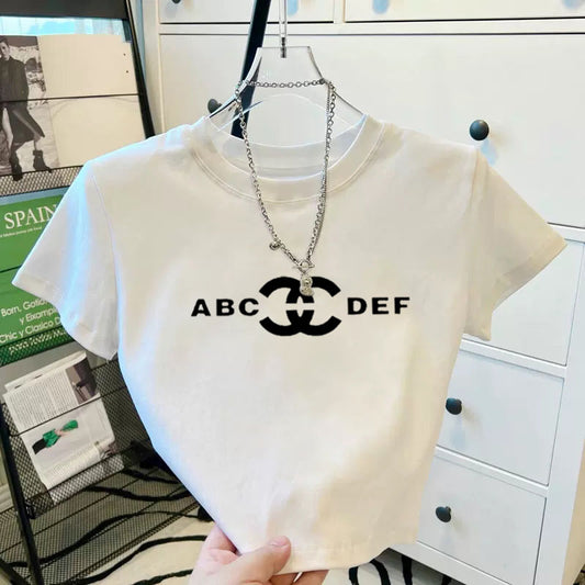 【tops】2色英字柄ＴシャツF7749