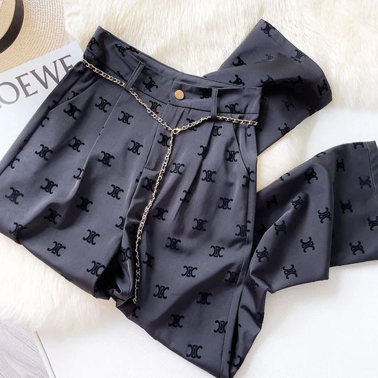 【bottoms】ウエストゴムガウチョパンツF7560