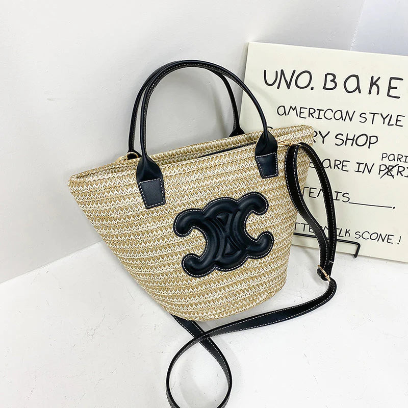 【小物】大容量カゴバッグG21738