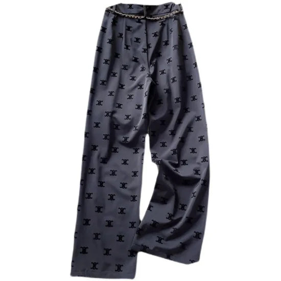 【bottoms】ウエストゴムガウチョパンツF7560