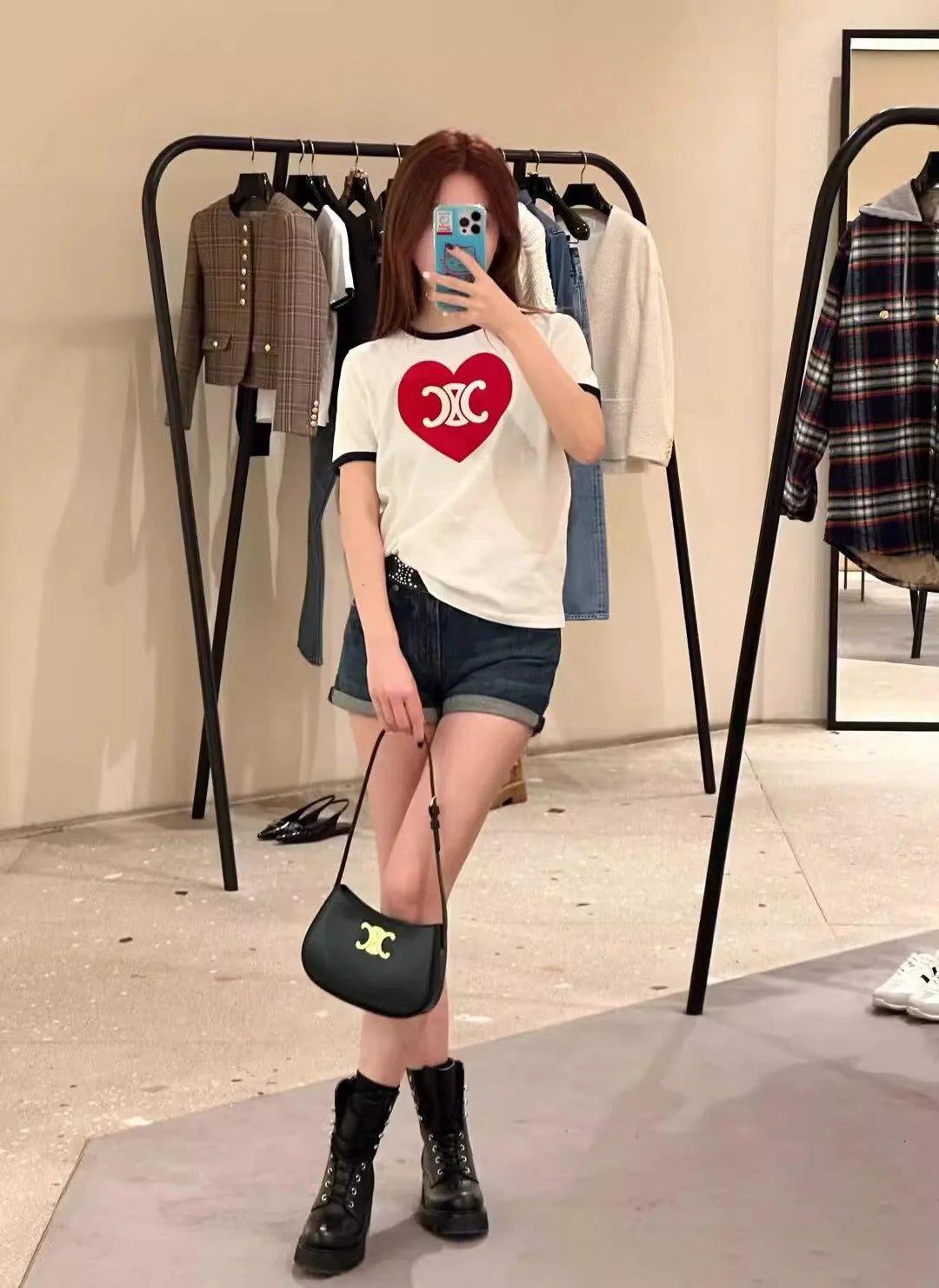 【tops】2色半袖TシャツF7579