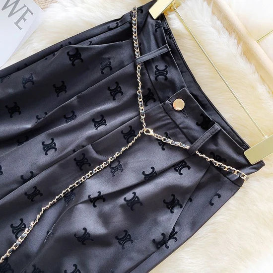 【bottoms】ウエストゴムガウチョパンツF7560