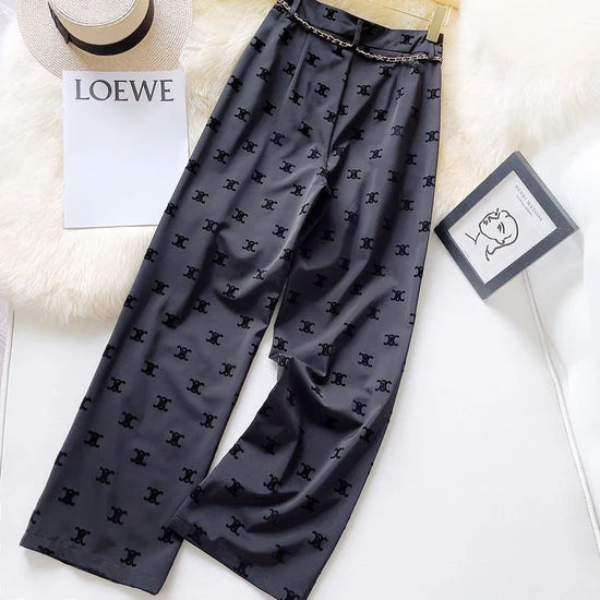 【bottoms】ウエストゴムガウチョパンツF7560