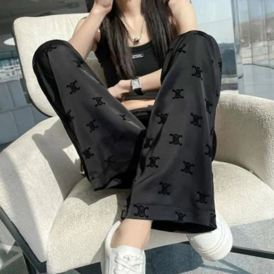 【bottoms】ウエストゴムガウチョパンツF7560