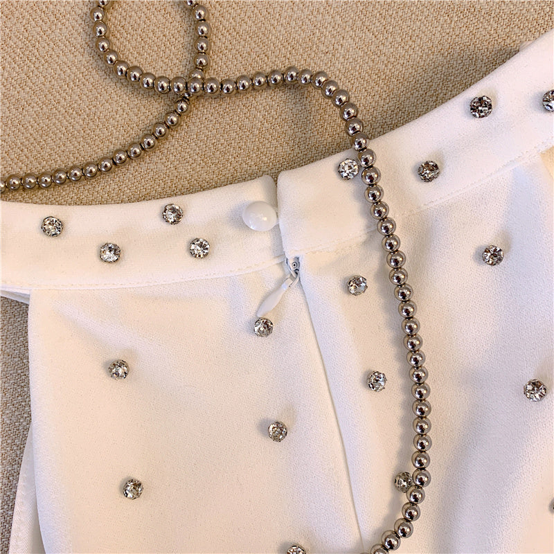 【tops】2色キラキラフリンジキャミソールF7769