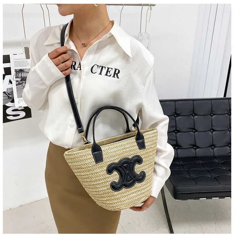 【小物】大容量カゴバッグG21738