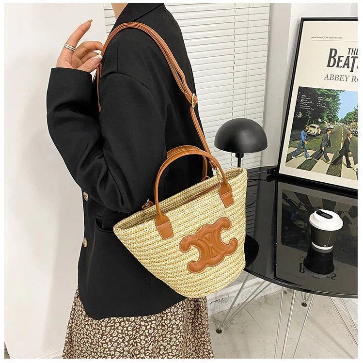 【小物】大容量カゴバッグG21738