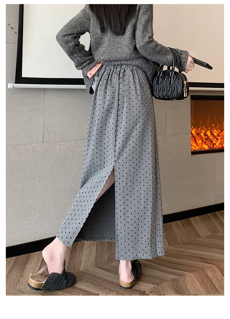 【bottoms】Aラインロング丈スカートF8294