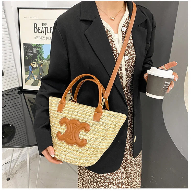 【小物】大容量カゴバッグG21738