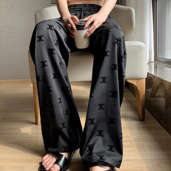 【bottoms】英字柄ガウチョパンツF7563