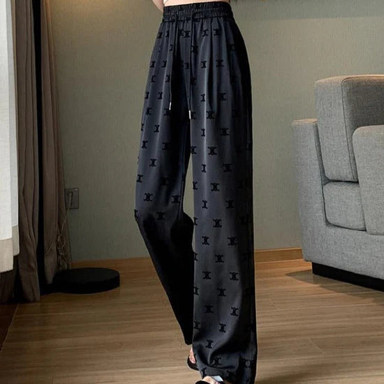 【bottoms】英字柄ガウチョパンツF7563