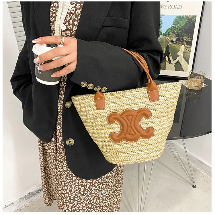 【小物】大容量カゴバッグG21738