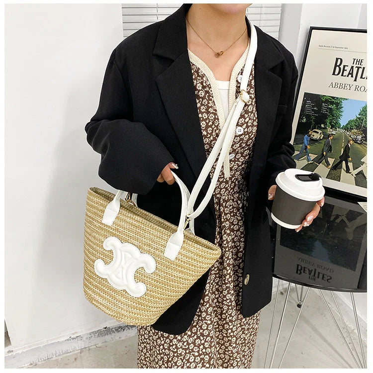 【小物】大容量カゴバッグG21738